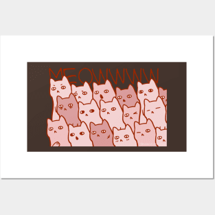 A bunch of cats by Sunnie Meowtlu Posters and Art